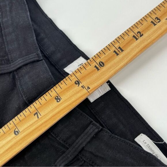 FRAME Le Skinny de Jeanne Ripped Jeans Black Size‎ 27 - Picture 11 of 12